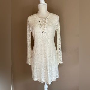 Lace Long Sleeve Dress